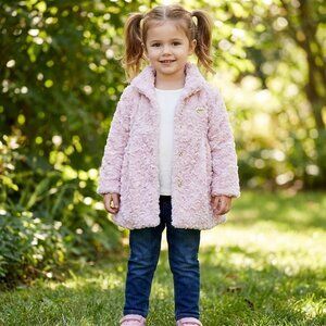 Juicy Couture Girls Pink Velour Jacket – Size 4T